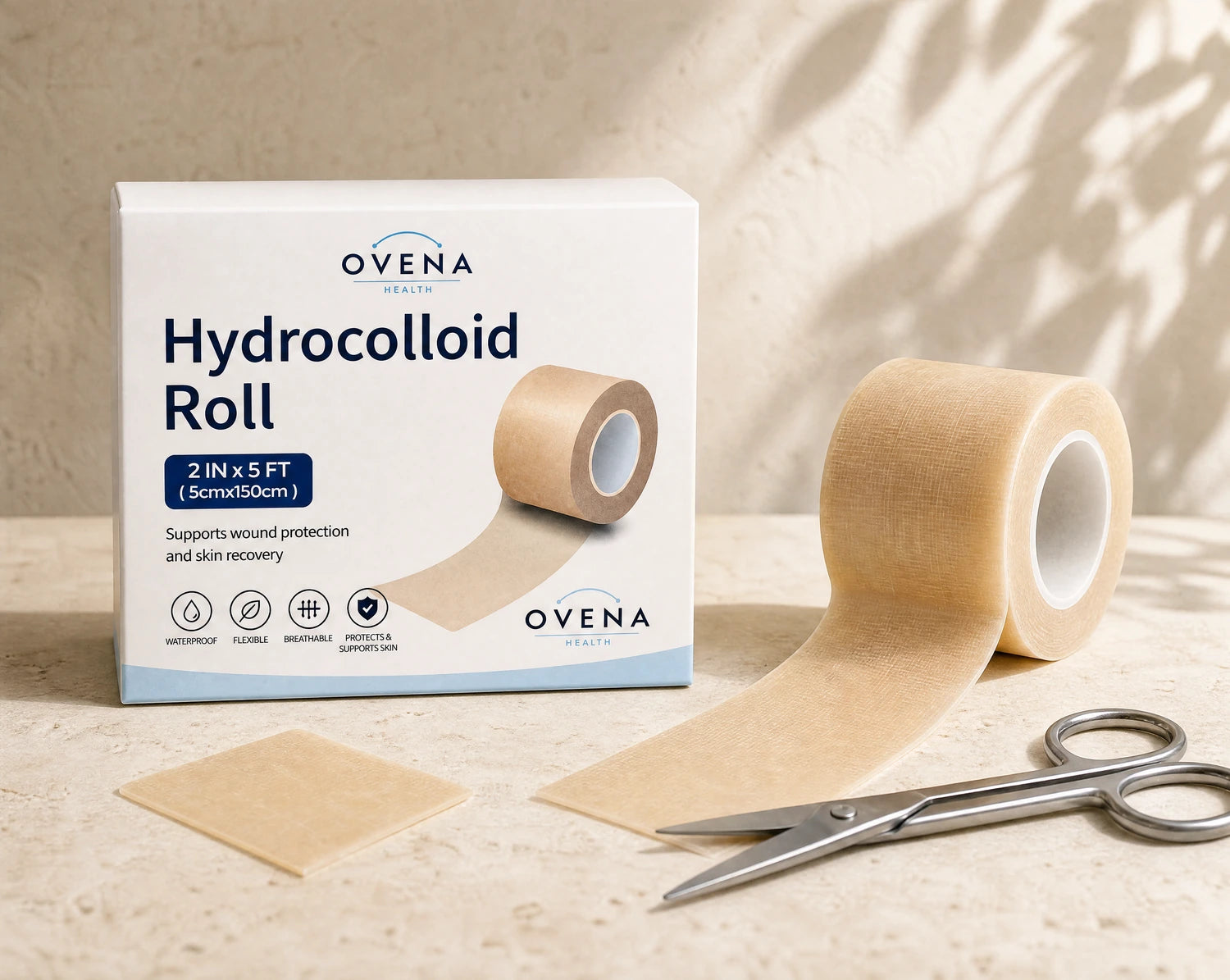 Start with a roll. Cut the shape you need.