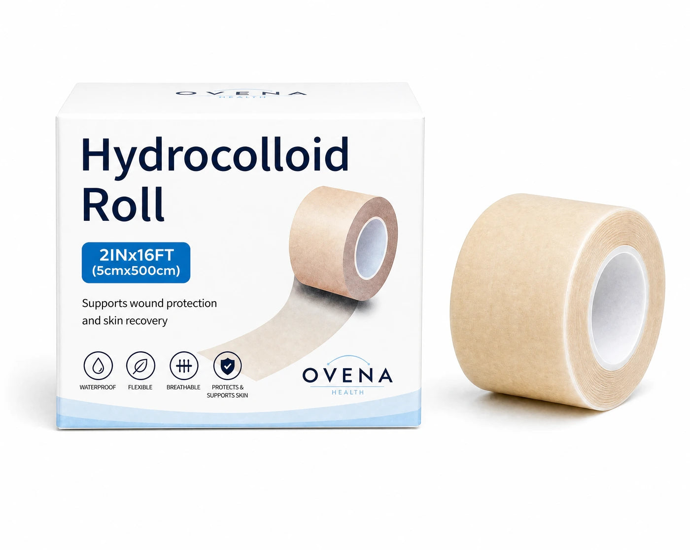 Medical-Grade Hydrocolloid Roll, Cut-to-Size