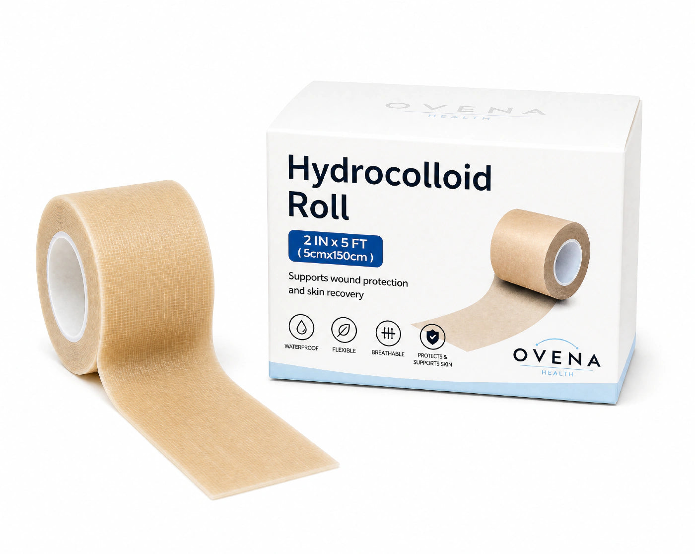 Medical-Grade Hydrocolloid Roll, Cut-to-Size